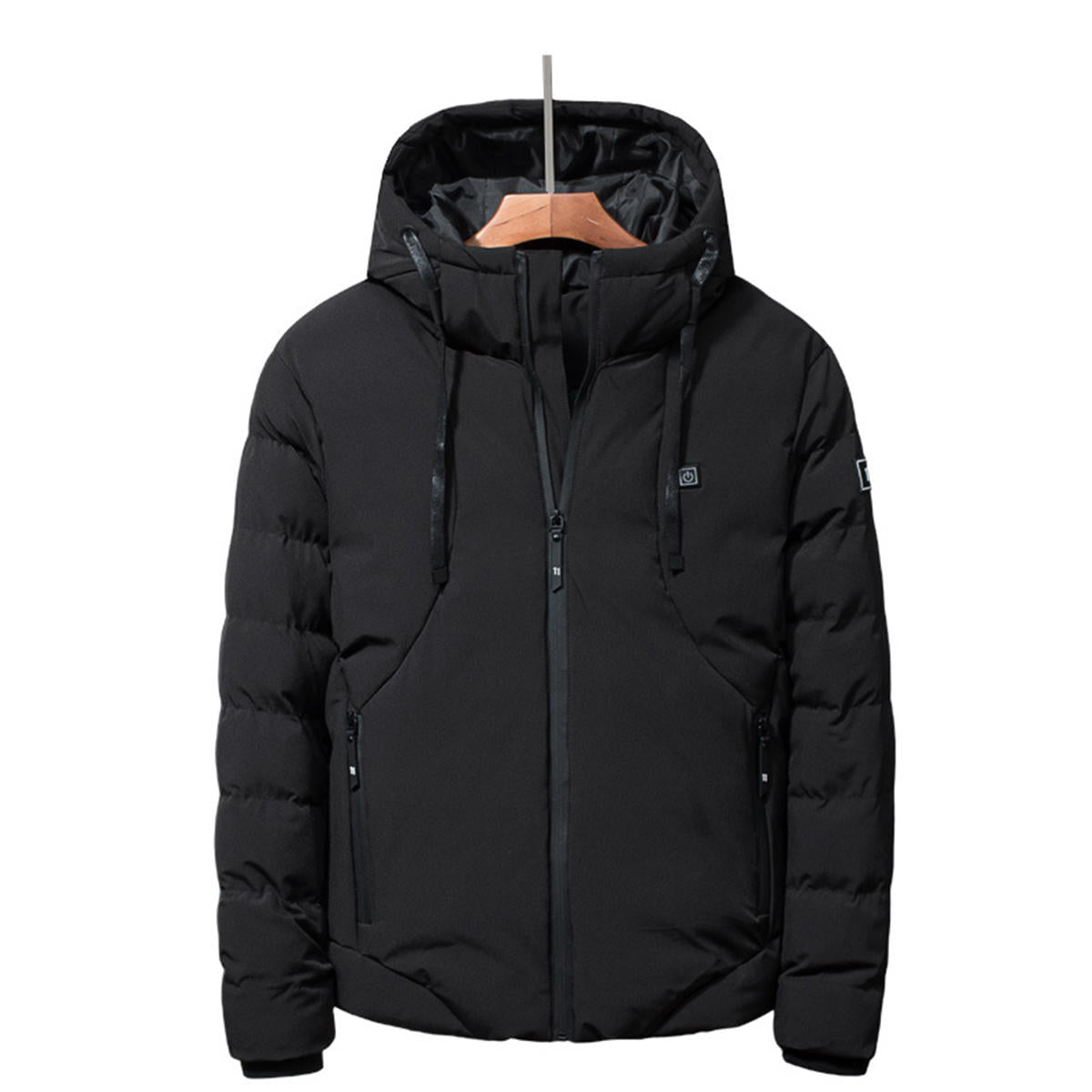 Men's USB Heated Hooded Jacket - Winter Warm Outdoor Coat