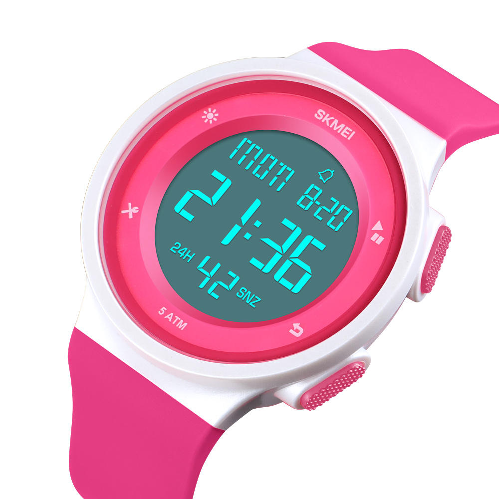 Fashion Silicone Waterproof LED Outdoor Sport Digital Watch