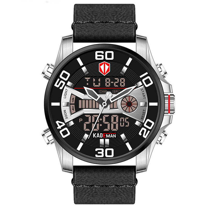 Sport Men Digital Watch Multifunction Alarm Clock Waterproof Dual Display Watch