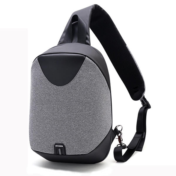 Men's Polyester Anti-Theft Crossbody Business Chest Bag