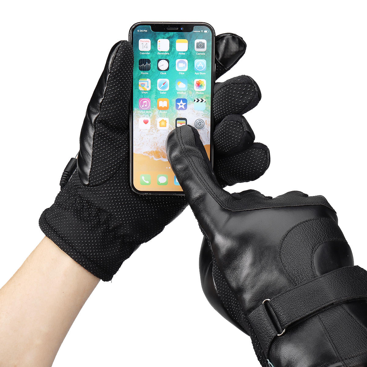 Heated Waterproof Touchscreen Motorcycle Gloves - Electric Winter Warmth