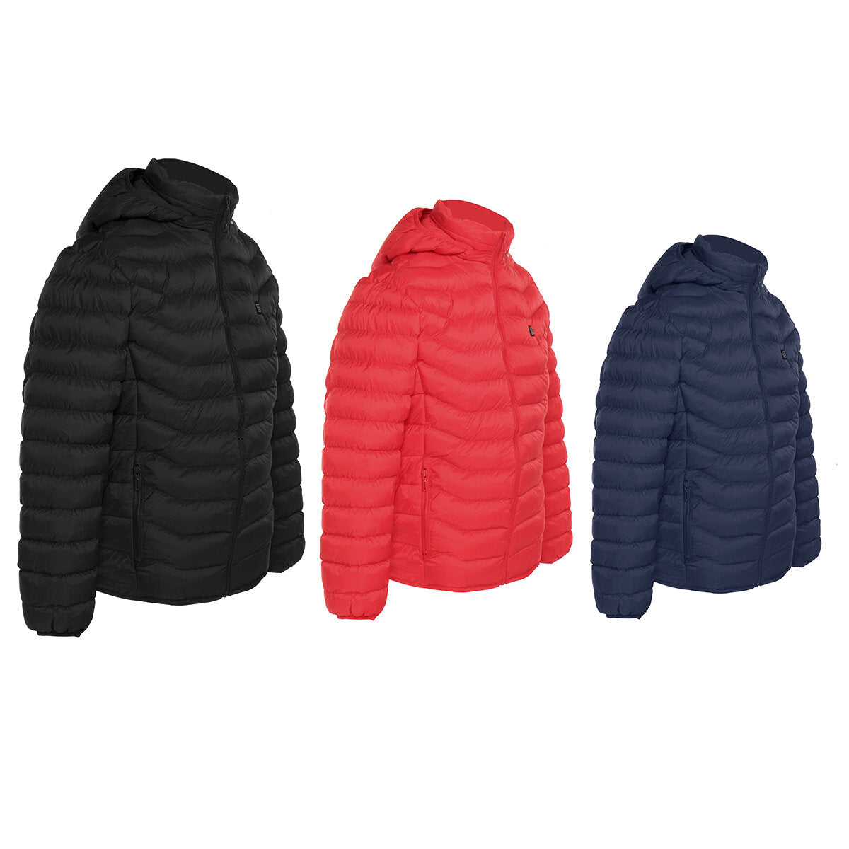 Unisex USB Heated Jacket with 8 Zones - Winter Warm Hooded Coat