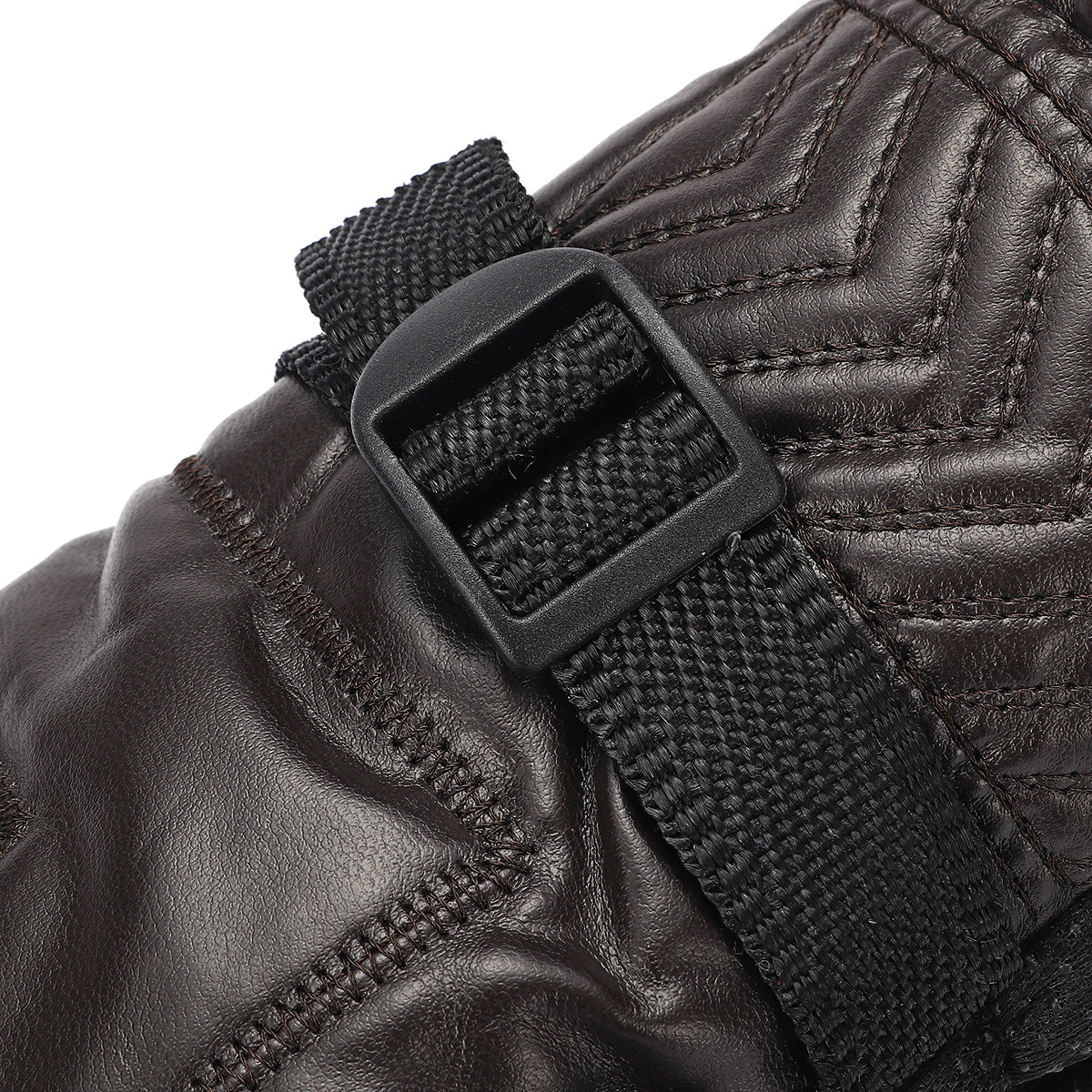 Windproof Leather Mittens: Warm, Fluffy, Cold-Resistant Motorcycle Gloves