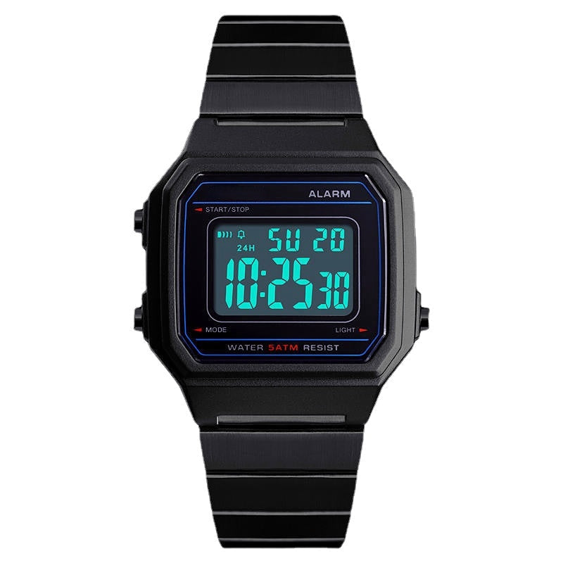 Luminous Week Display Waterproof Casual Style Digital Watch Men Wrist Watch