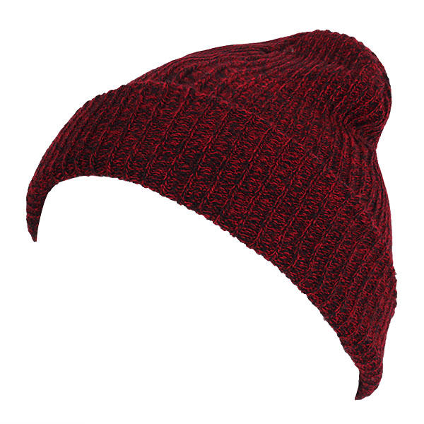 Unisex Stripe Knitted Slouch Beanie Hat - Warm Elastic Winter Cap for Men & Women