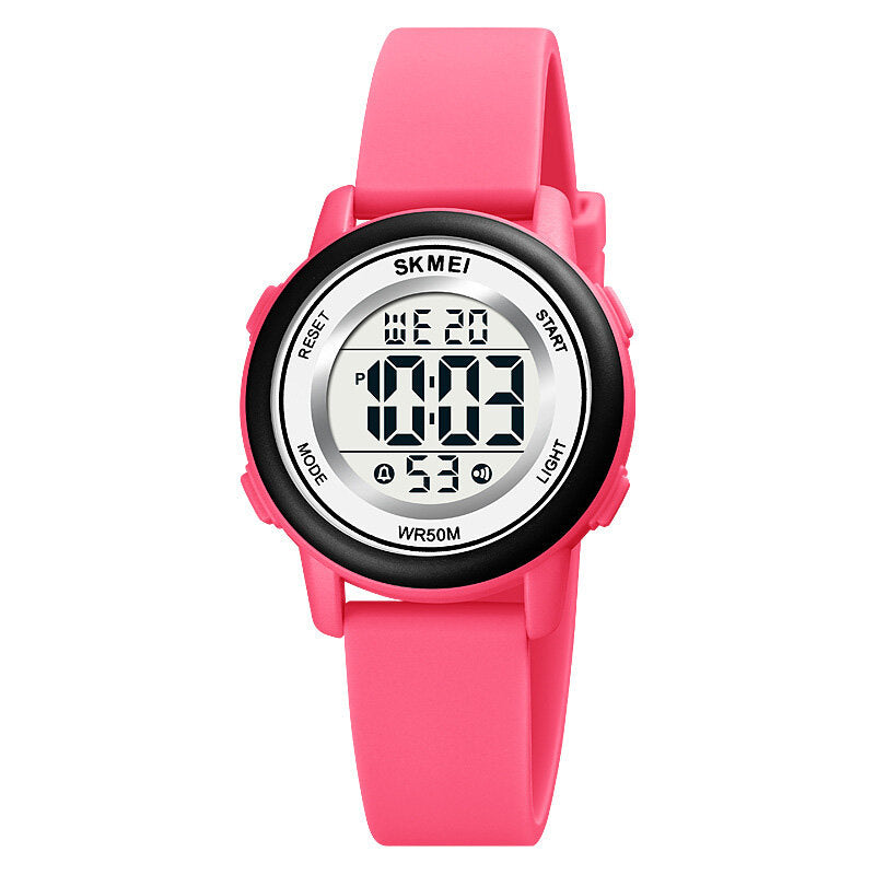 5ATM Waterproof Sports LED Backlight Display Children Digital Watch Stopwatch Clock Alarm