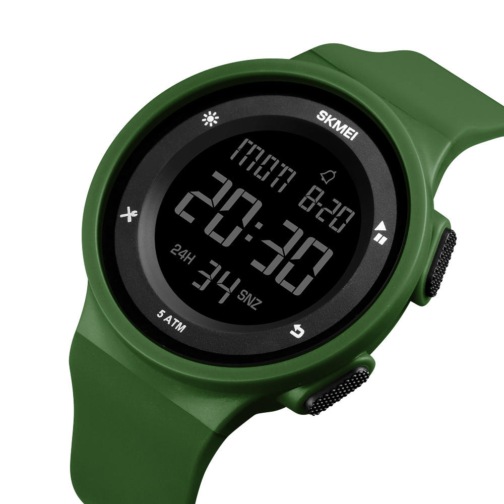 Fashion Silicone Waterproof LED Outdoor Sport Digital Watch