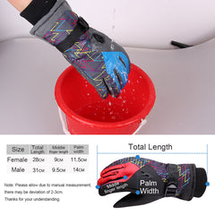 Winter Thermal Waterproof Ski & Snowboard Gloves for Outdoor Sports & Motorcycling