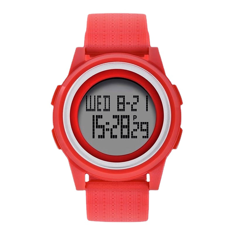 Digital Watch LED Waterproof PU Leather Sports Student Watch