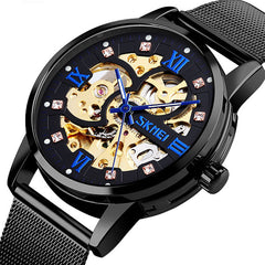 Fashion Automatic Men Watch Waterproof Luminous Display Gear Hollow Art Dial Mechanical Watch