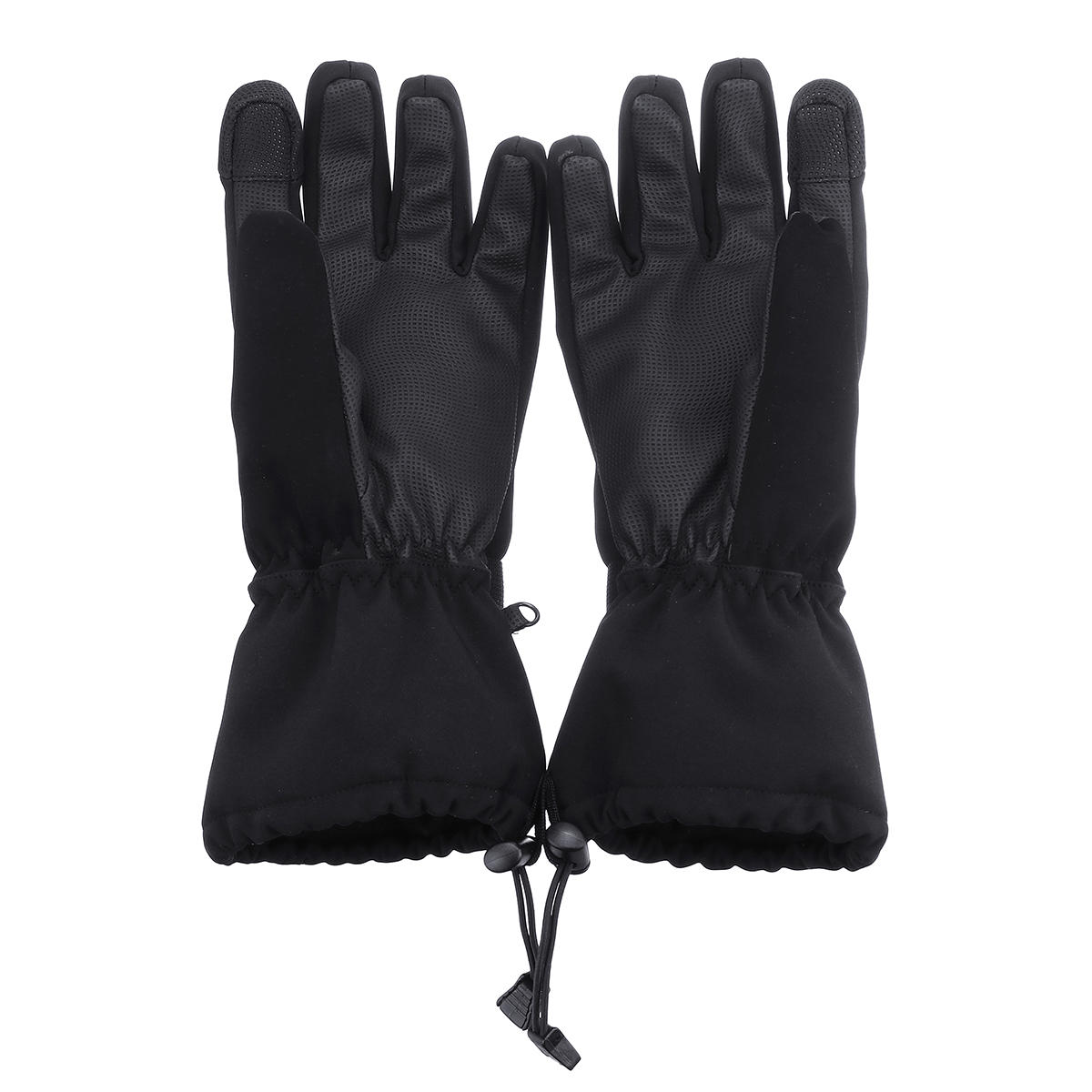 Black Waterproof Windproof Touchscreen Winter Sports Gloves for Skiing, Motorcycle, Bicycle, Running