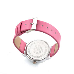 Cute Pattern PU Leather Band Boys Girls Watch Student Quratz Wrist Watch