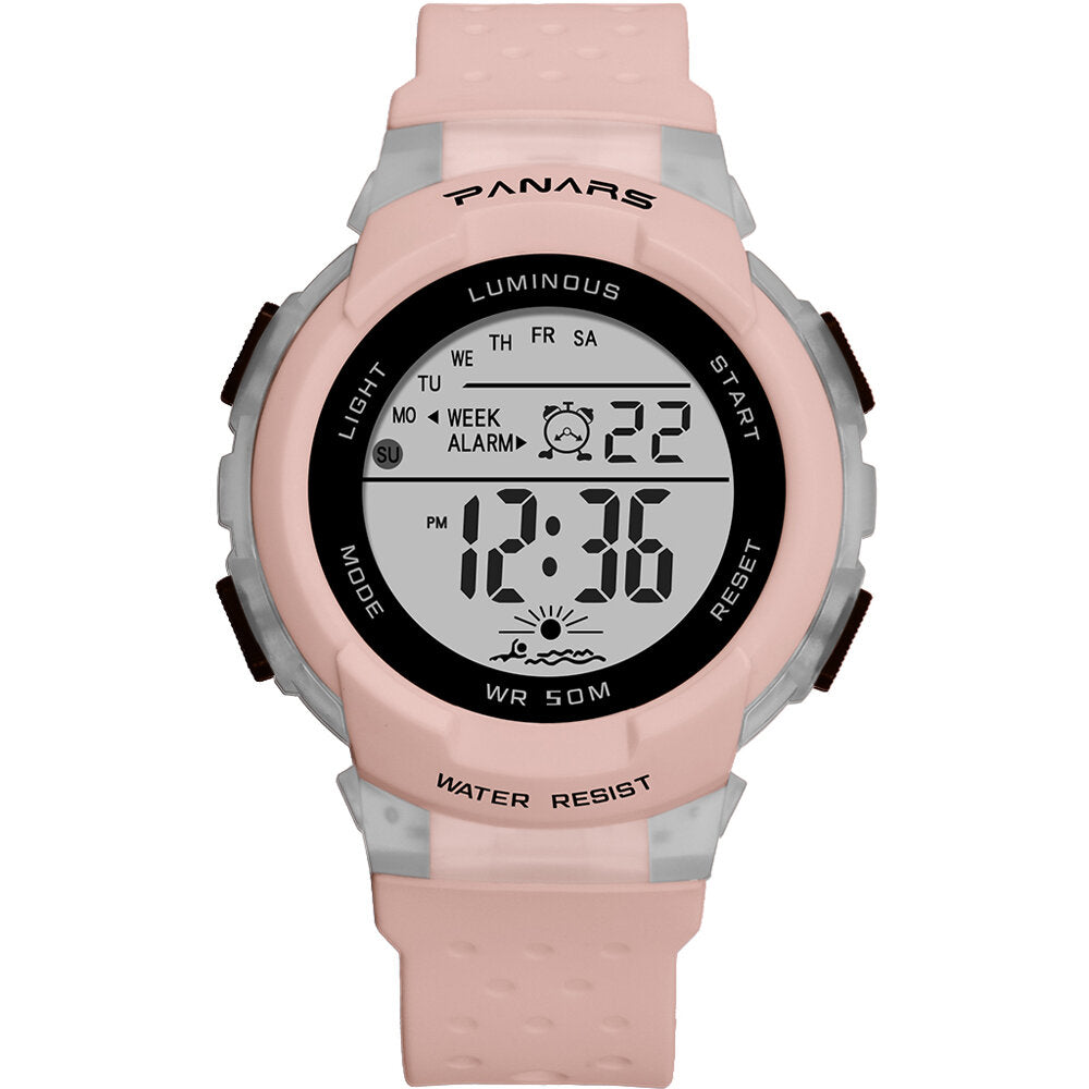 Sport Colorful Children Watch 5ATM Waterproof Luminous Display Student Digital Watch