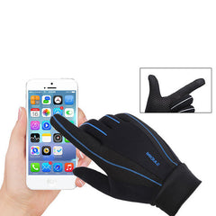 Men's Non-Slip Touchscreen Silicone Riding Gloves - Windproof, Full Finger