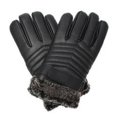 Black PU Gloves for Riding, Racing, Skiing, Fishing, Motorcycle & Mountain Biking - Thick & Durable