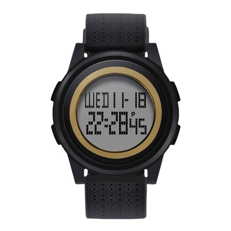 Digital Watch LED Waterproof PU Leather Sports Student Watch