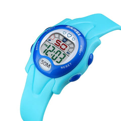 Fashion Children Watch Date Week Display LED Light Kids Waterproof Christmas Digital Watch