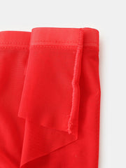 Mens Solid Color See Through Breathable Thin Mid Waist Full Hip Home Briefs