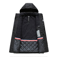 Heated USB Hooded Jacket - Washable, Winter Warm Electric Coat