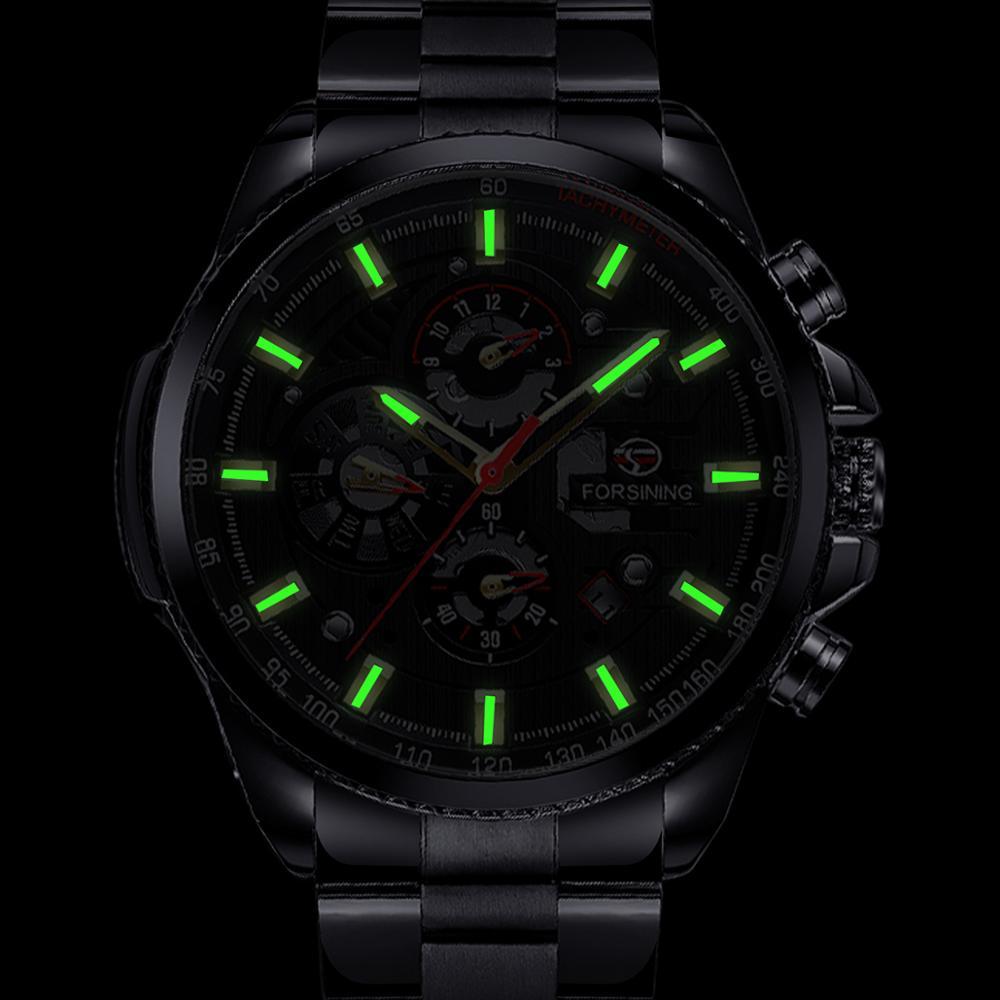 Fashion Men Watch Luminous Week Month Display Automatic Mechanical Watch