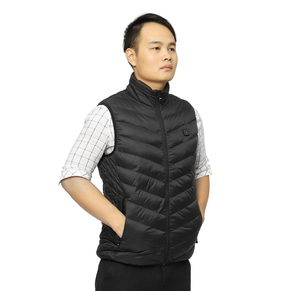 USB Heated Vest Jacket - Electric Thermal Pads for Motorcycle Winter Warmth