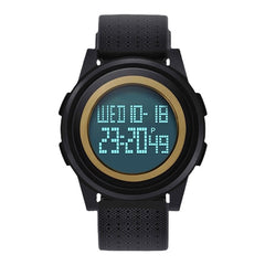 Digital Watch LED Waterproof PU Leather Sports Student Watch