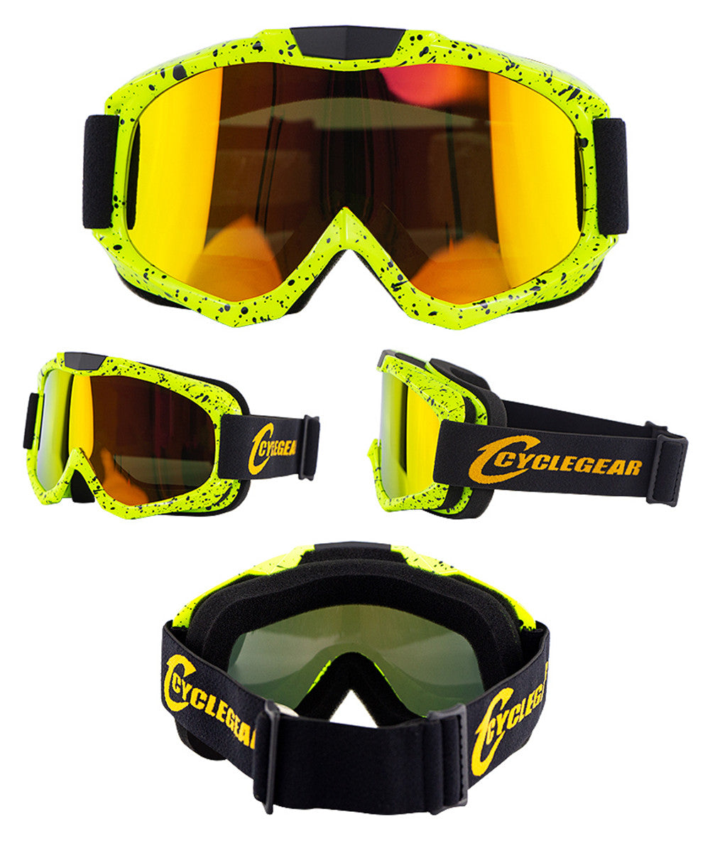 Universal Motorcycle Cycling Skiing Sport Goggles Outdoor Windproof TPU Anti-shock Breathable