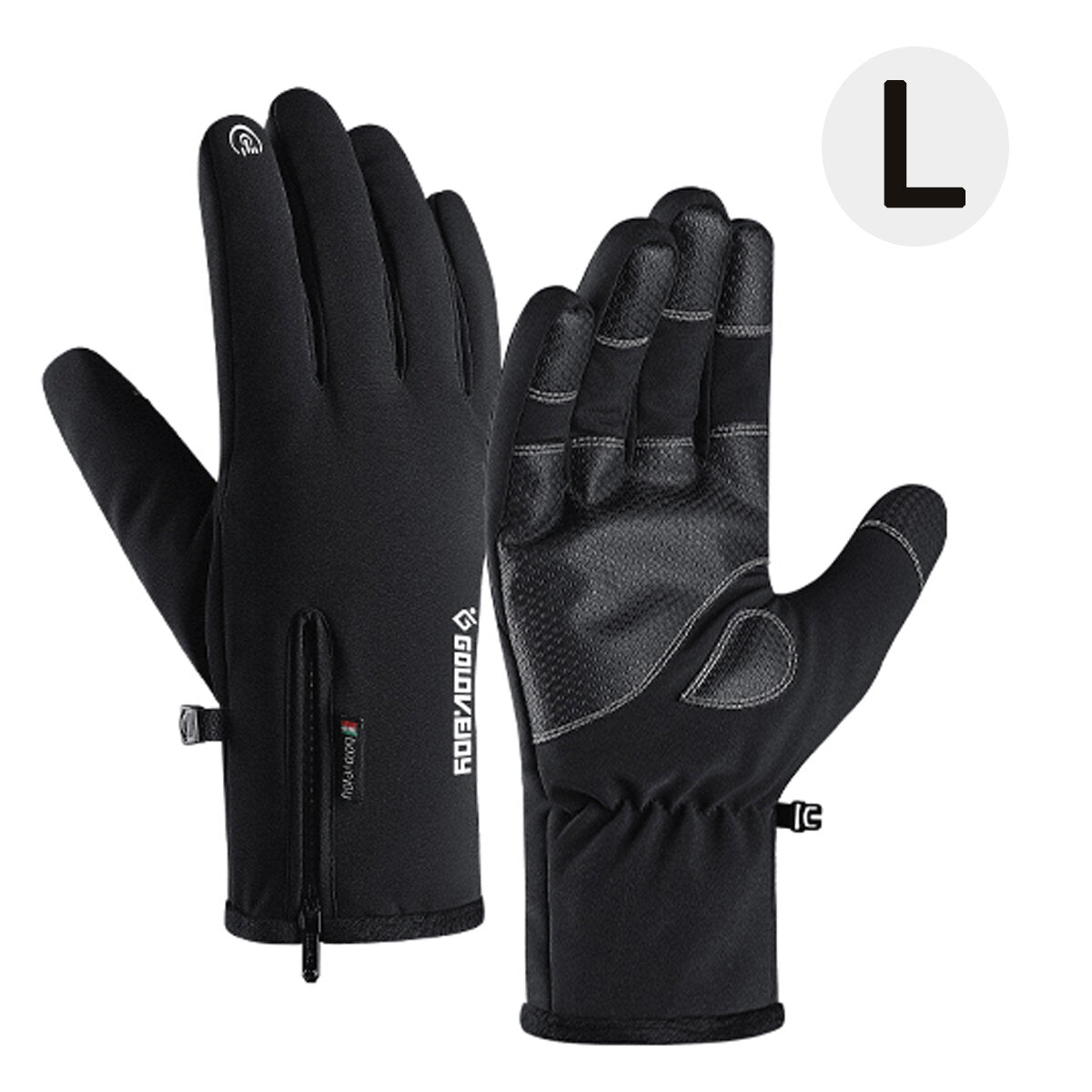 Windproof Thermal Motorcycle Gloves - Anti-Slip, Touch Screen, Universal Fit