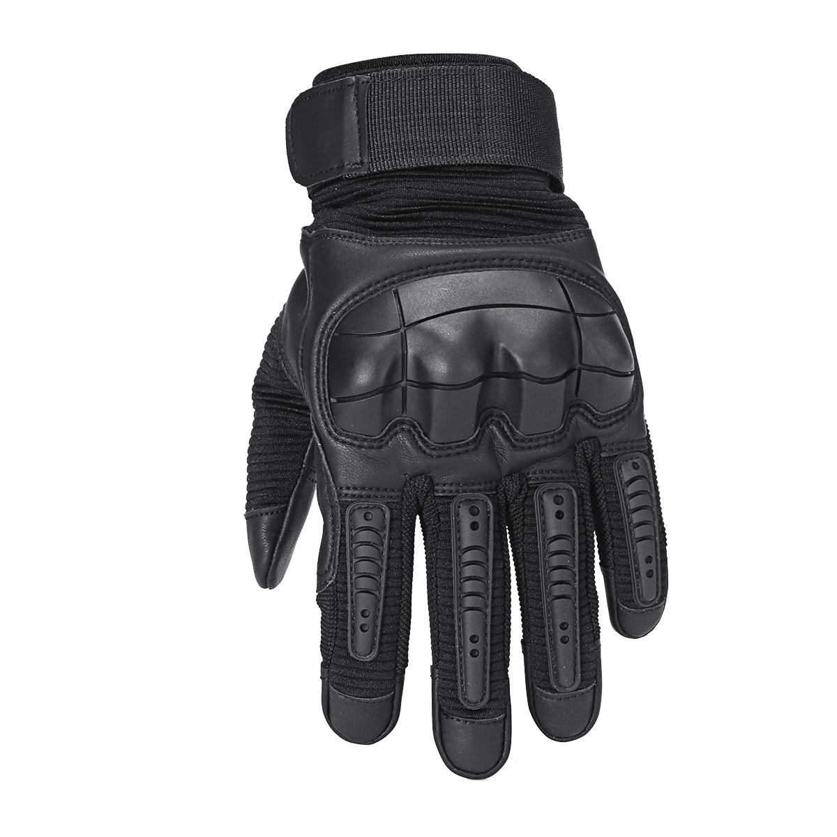 Touchscreen Tactical Motorcycle Gloves - Full Finger Military Style for Driving