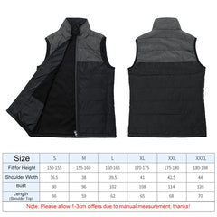 USB Heated Vest 3-Gear Dual Control for Men & Women - Rapid Heating Back & Abdomen Jacket