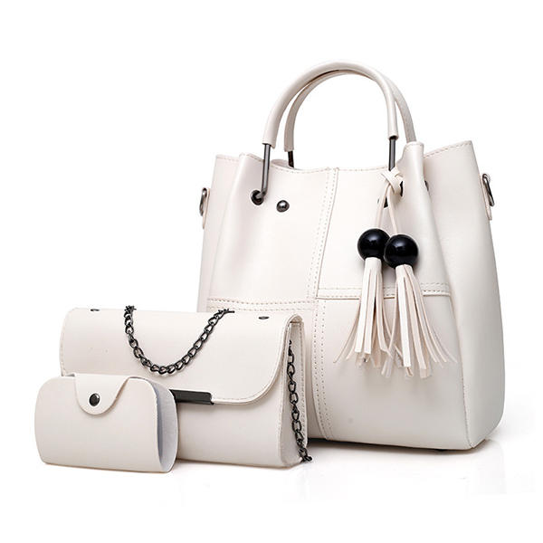 Fashion Handbag Messenger Bag Crossbody Bag Three-piece Tassel Mother Bag