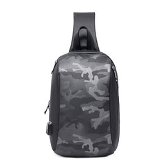 Men's Casual Crossbody Bag with USB Charging Port