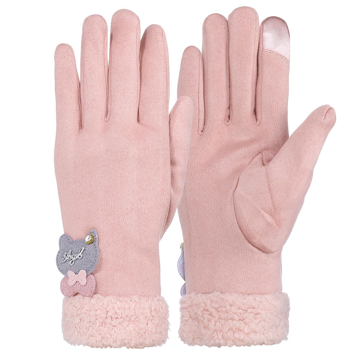 Women's Winter Touchscreen Gloves - Windproof, Full Finger, Outdoor Motorcycle Use