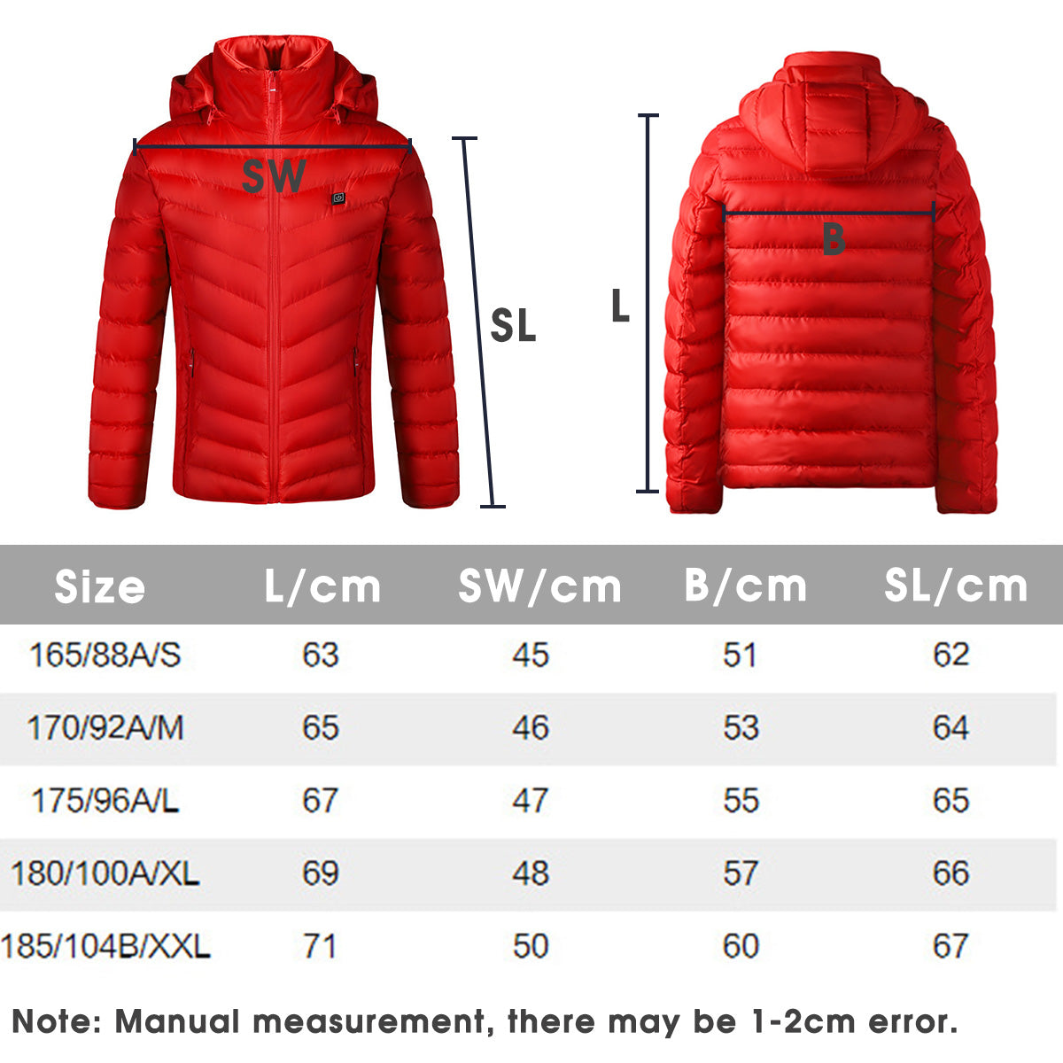 USB Rechargeable Heated Jacket - Winter Warmth for Men & Women