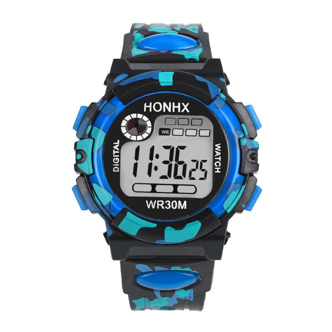 Fashion Men Watch Luminous Date Week Display Multi-function Camouflage Sport Digital Watch