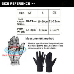 Waterproof Thermal Touch Screen Gloves - Non-slip, Warm Velvet for Outdoor Sports & Motorcycle Use