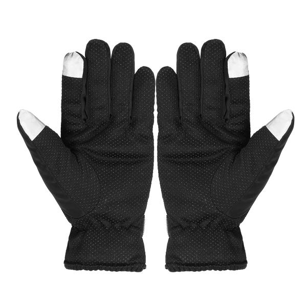 Touchscreen Motorcycle Cycling Racing Gloves - Full Finger, Black/Brown, Protective Sports Gear