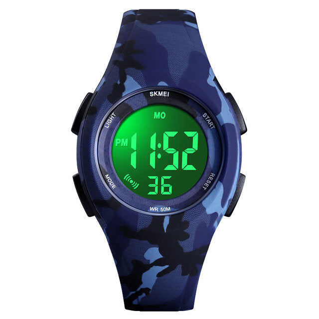 Luminous 50M Waterproof Alarm Chrono Calendar Stop Watch Children Digital Watch