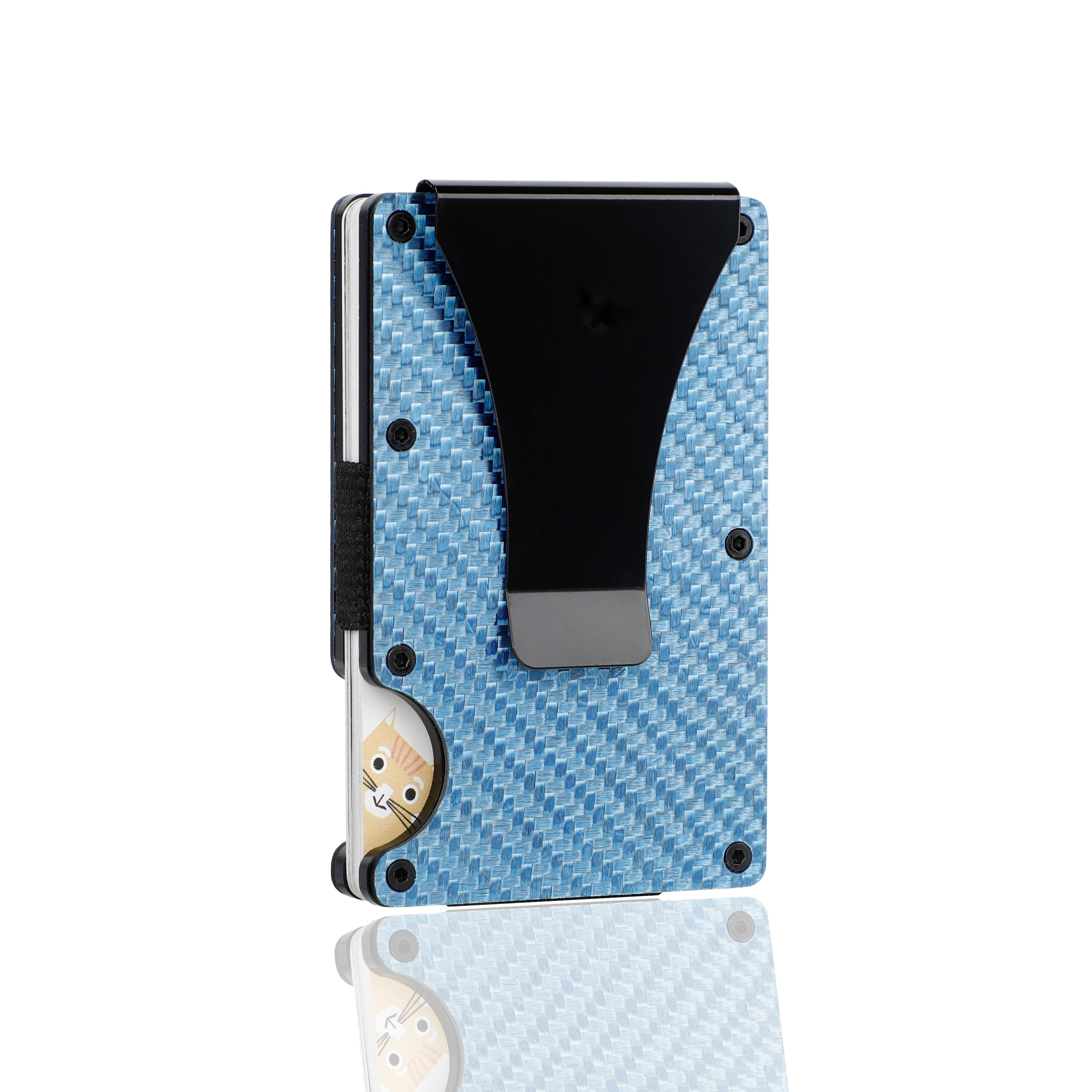 Man wallet MIni Carbon Fiber Wallet Smart Credit Card Holder RFID Blocking Wallet Men Women Slim And Thin Money Bag