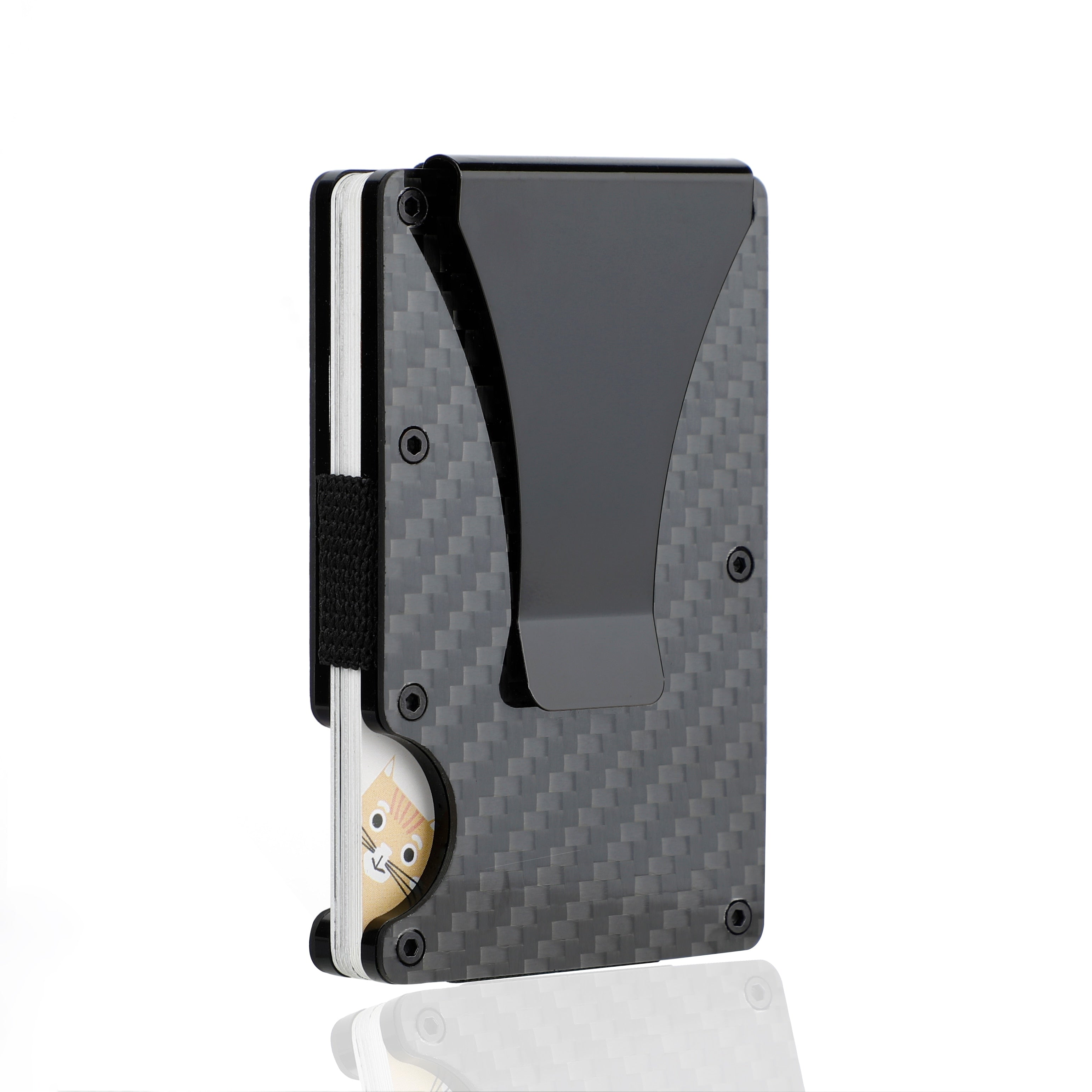 Man wallet MIni Carbon Fiber Wallet Smart Credit Card Holder RFID Blocking Wallet Men Women Slim And Thin Money Bag