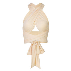 Hot Girl Slim-Fit Halter Backless Vest