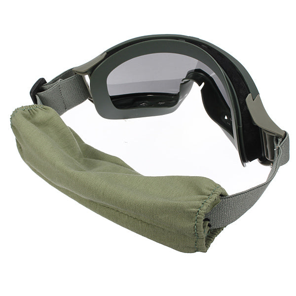 Protective Goggle Glasses with 3 Lenses for Motorcycle CS Sports