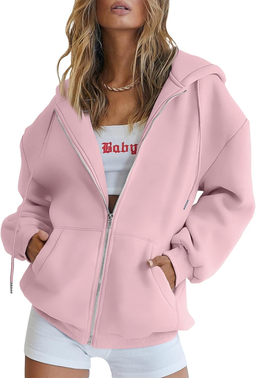 Women’s Teddy Coat – Warm & Cozy Winter Outerwear with Hood & Pockets – Casual, Stylish, Micro-Elastic Fleece Jacket for Cold Weather – Perfect for Street, Vacation, Weekend Wear