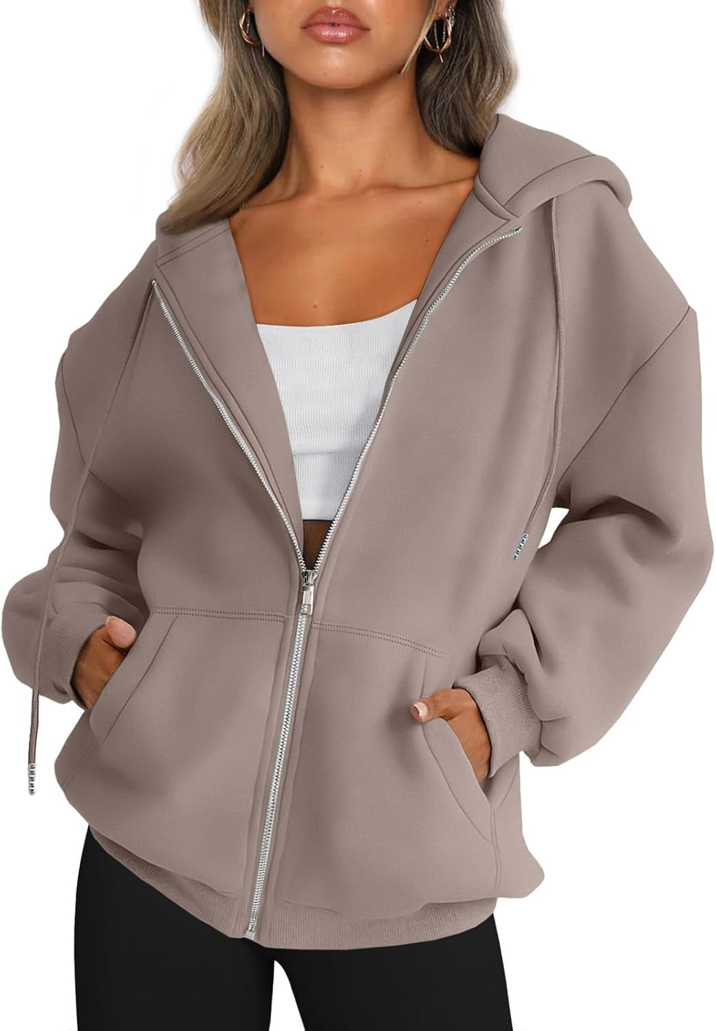 Women’s Teddy Coat – Warm & Cozy Winter Outerwear with Hood & Pockets – Casual, Stylish, Micro-Elastic Fleece Jacket for Cold Weather – Perfect for Street, Vacation, Weekend Wear
