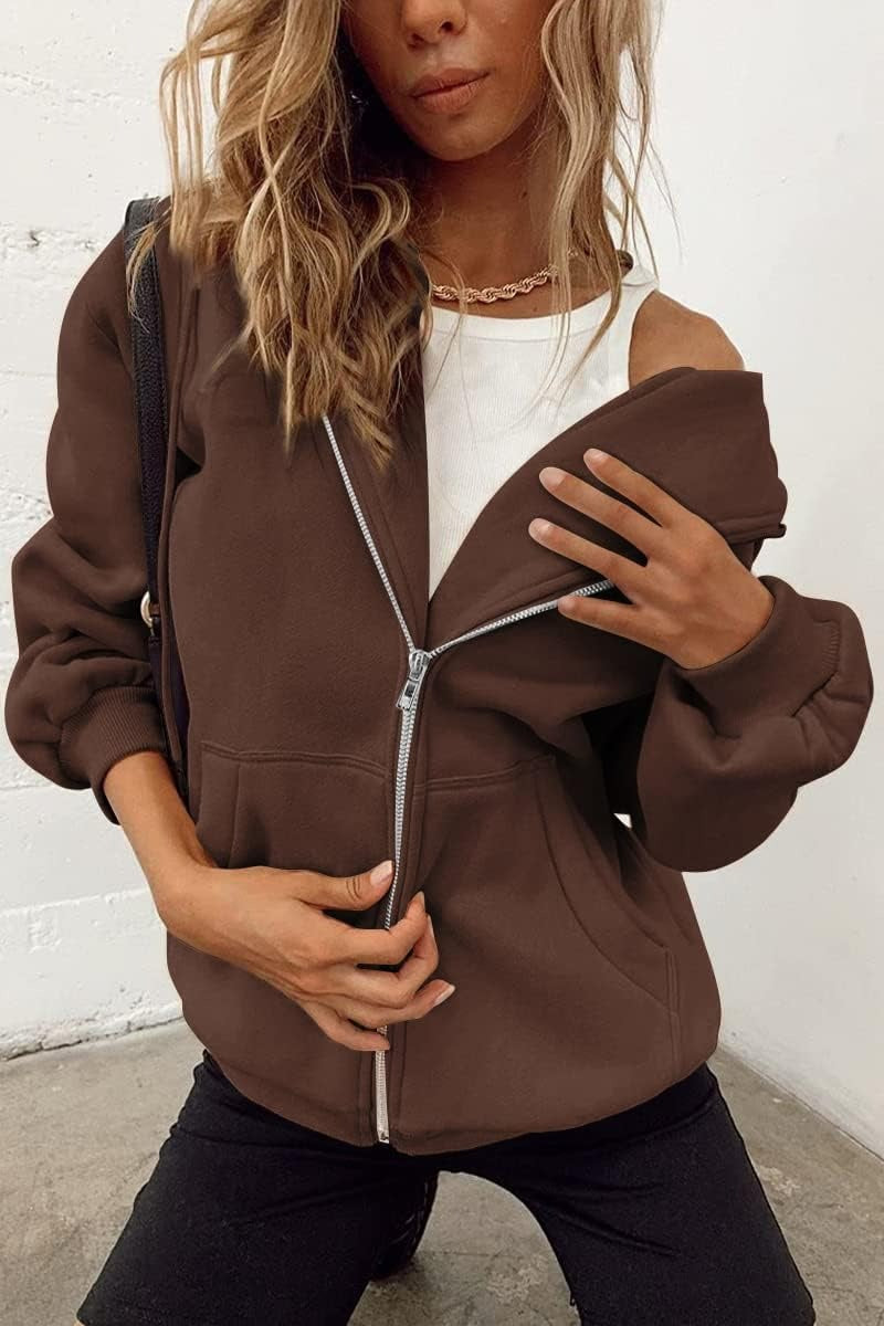 Women’s Teddy Coat – Warm & Cozy Winter Outerwear with Hood & Pockets – Casual, Stylish, Micro-Elastic Fleece Jacket for Cold Weather – Perfect for Street, Vacation, Weekend Wear