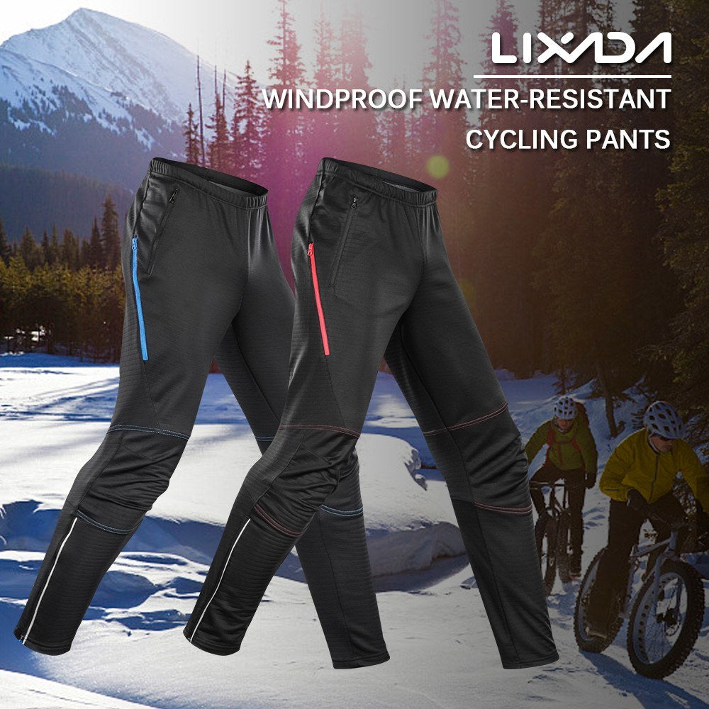 Men Winter Cycling Clothing SetWaterproof Windproof Thermal Fleece Bike Riding Jacket and Pants Sportswear