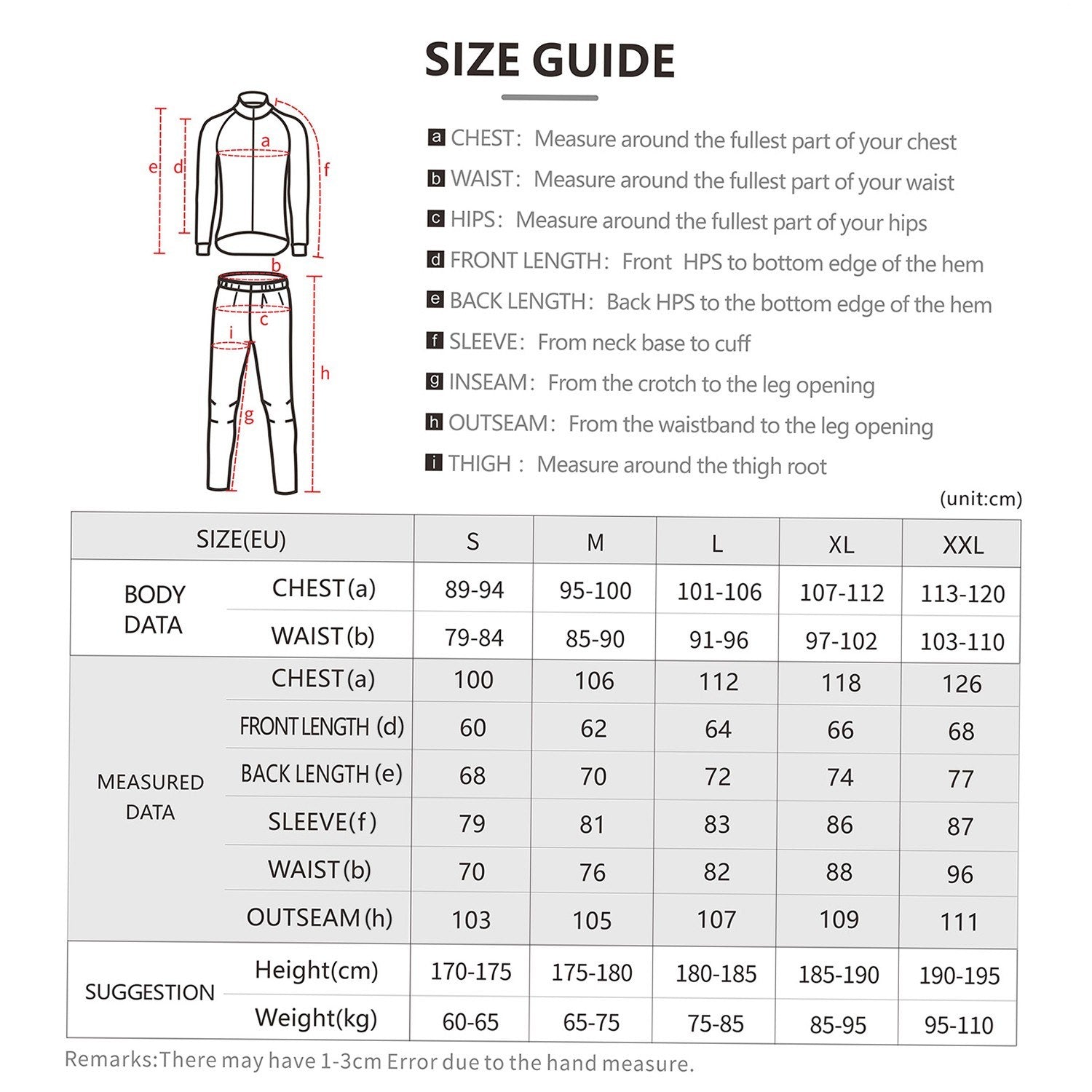 Men Winter Cycling Clothing Set Long Sleeve Windproof Bicycle Jersey with Pants Outdoor Cycling Running Sports Jacket Activewear