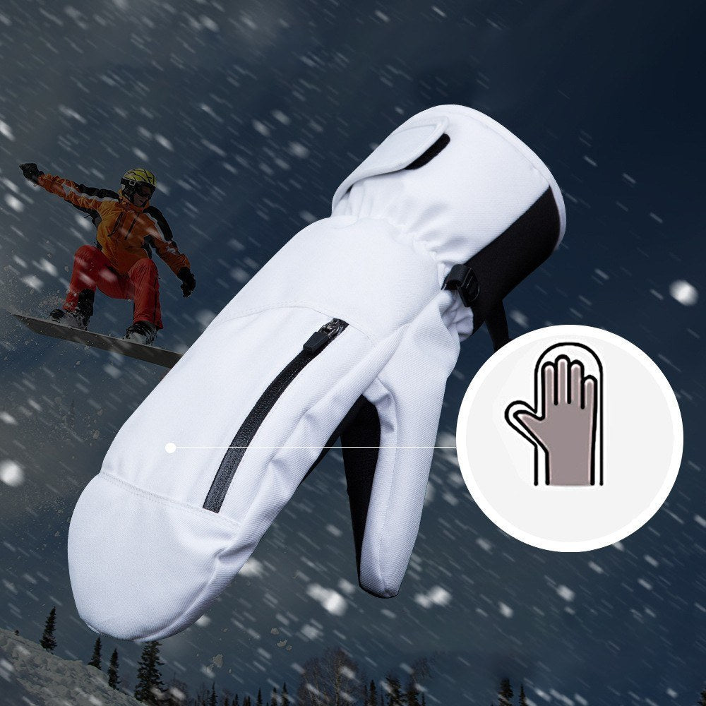 Waterproof Touchscreen Snowboard Mittens for Men & Women - Ski & Snowmobile Winter Gloves