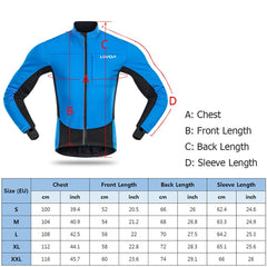 Winter Thermal Polar Fleece Men's Windproof Cycling JacketMTB Bike Bicycle Riding Running Clothing Sportswear Jacket Coat