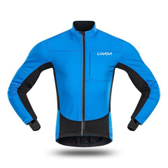 Winter Thermal Polar Fleece Men's Windproof Cycling JacketMTB Bike Bicycle Riding Running Clothing Sportswear Jacket Coat